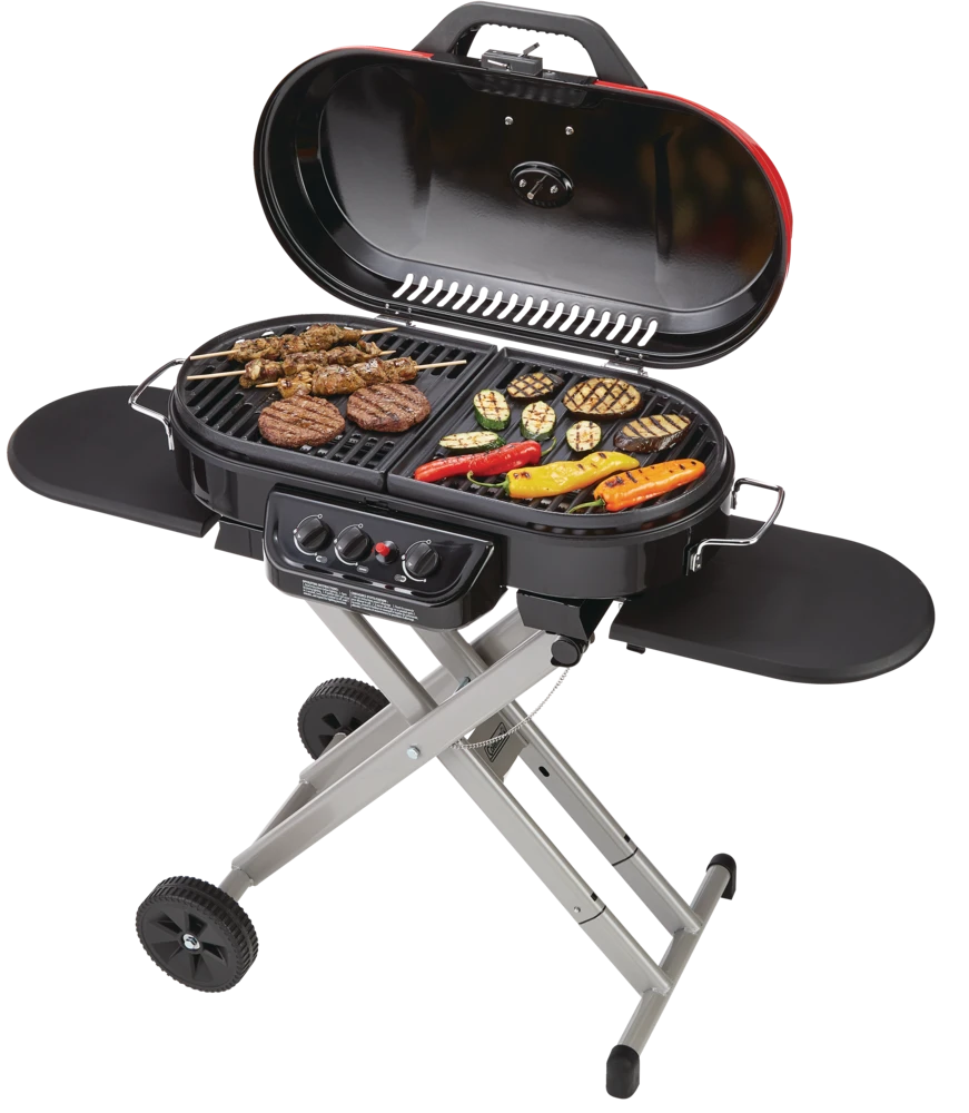 Coleman Roadtrip Portable 3-Burner Propane Gas BBQ Grill With A Folding Cart Stand 6 Coleman Roadtrip Portable 3-Burner Propane Gas BBQ Grill With A Folding Cart Stand - Image 6