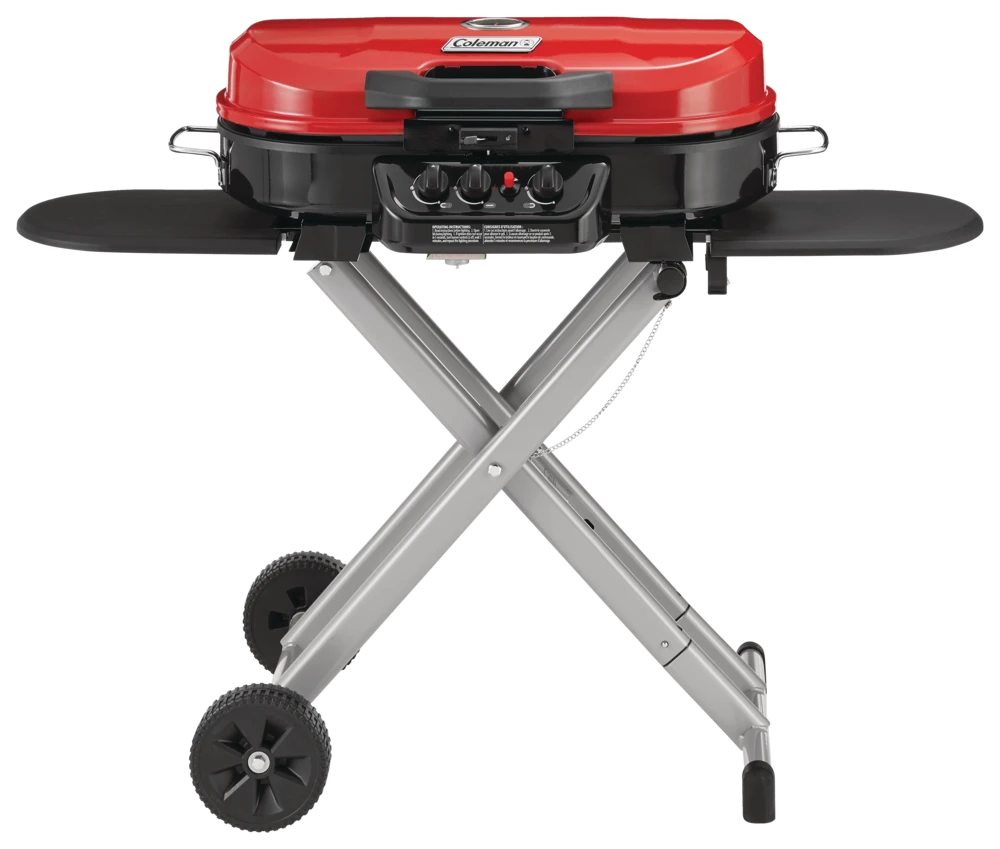 Coleman Roadtrip Portable 3-Burner Propane Gas BBQ Grill With A Folding Cart Stand 3 Coleman Roadtrip Portable 3-Burner Propane Gas BBQ Grill With A Folding Cart Stand - Image 3