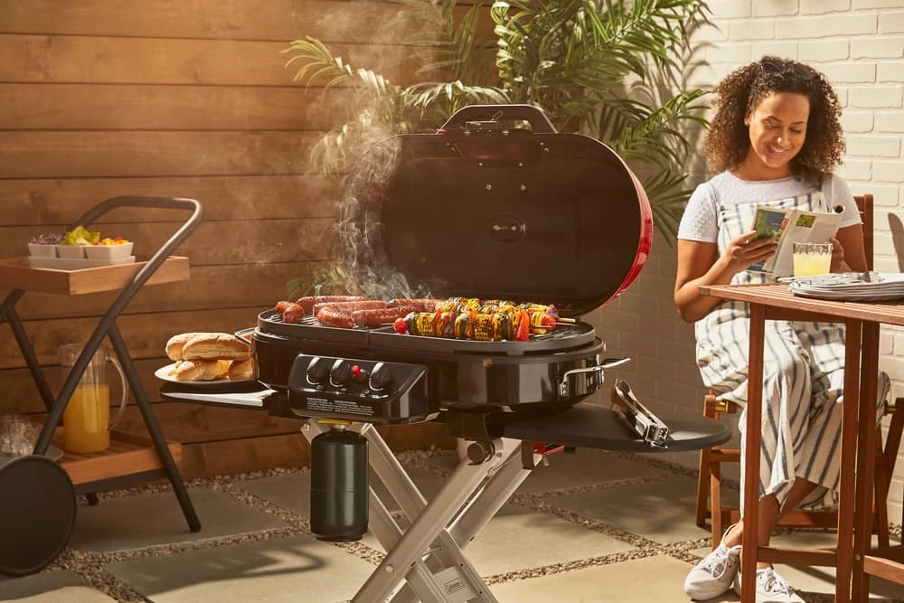 Coleman Roadtrip Portable 3-Burner Propane Gas BBQ Grill With A Folding Cart Stand 13 Coleman Roadtrip Portable 3-Burner Propane Gas BBQ Grill With A Folding Cart Stand - Image 13