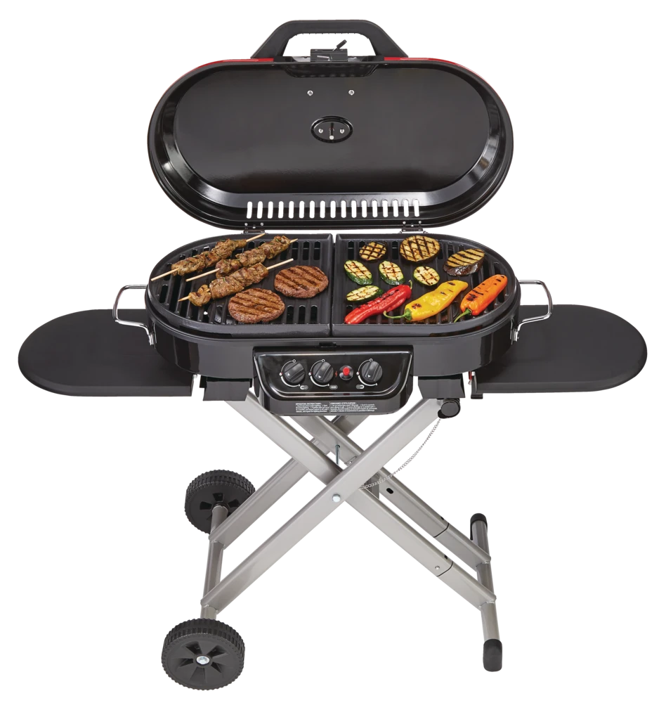 Coleman Roadtrip Portable 3-Burner Propane Gas BBQ Grill With A Folding Cart Stand 8 Coleman Roadtrip Portable 3-Burner Propane Gas BBQ Grill With A Folding Cart Stand - Image 8