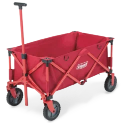 Coleman Outdoor Collapsible Folding Utility Wagon W/ Brake & Carry Bag, 100 Kg Capacity