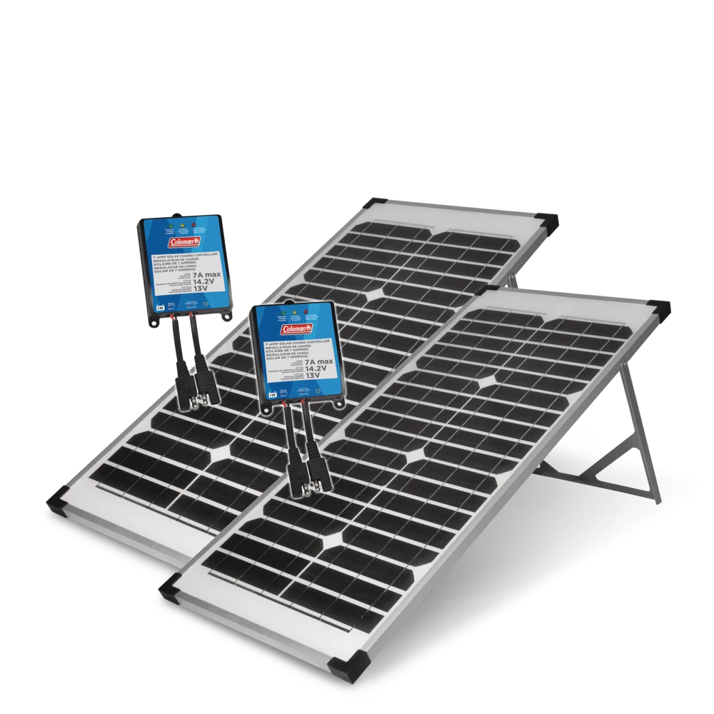 Coleman 40 Watt, 12V Crystalline Solar Panel, 2-pk 1 Coleman 40 Watt, 12V Crystalline Solar Panel, 2-pk