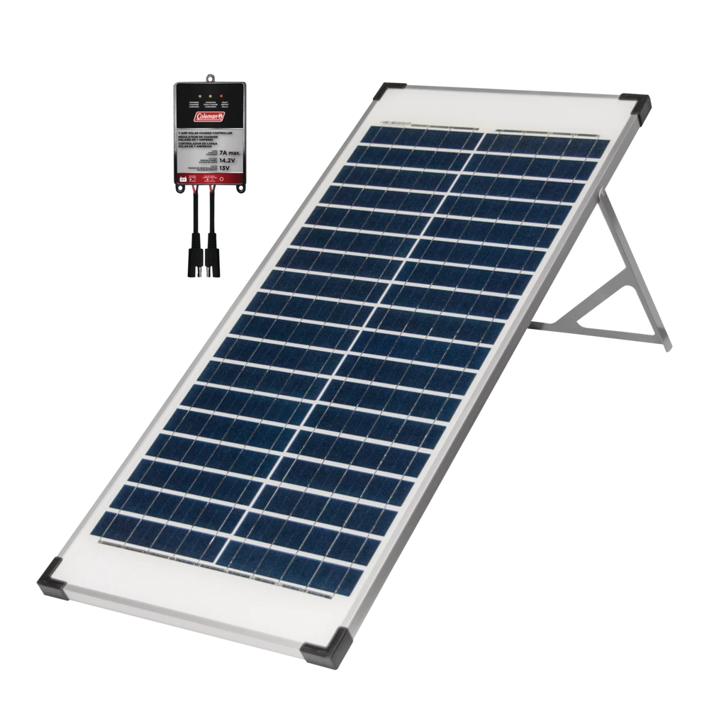 Coleman 40 Watt, 12V Portable Folding Solar Panel With Stand Includes 7A Charge Controller 6 Coleman 40 Watt, 12V Portable Folding Solar Panel With Stand Includes 7A Charge Controller - Image 6