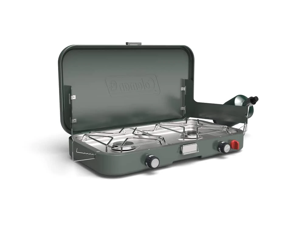 Coleman Cascade 222 Double-Burner 22,000 BTUs Rotary Ignition Camp Stove 1 Coleman Cascade 222 Double-Burner 22,000 BTUs Rotary Ignition Camp Stove