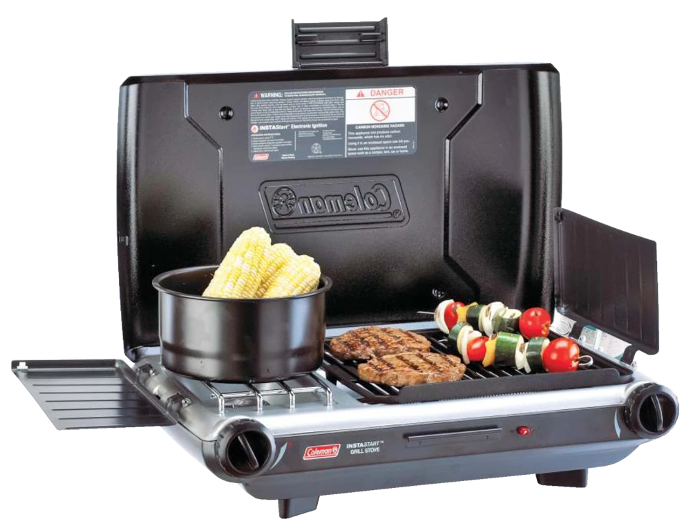 Coleman Double-Burner 20,000 BTUs Electronic Ignition Grill Camp Stove 5 Coleman Double-Burner 20,000 BTUs Electronic Ignition Grill Camp Stove - Image 5
