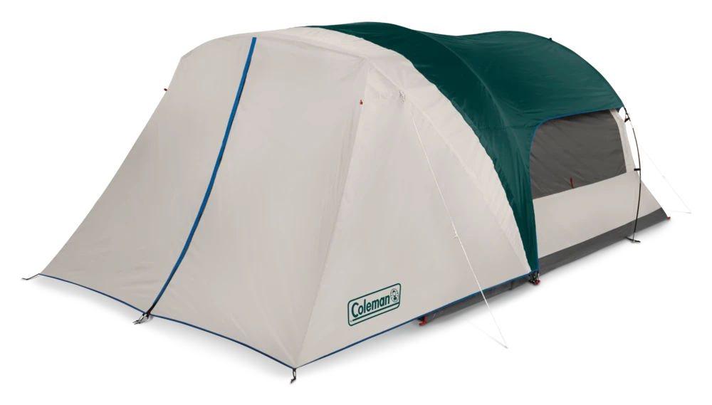 Coleman Euro Cabin 3-Season, 6-Person Camping Tent W/ Weatherproof Screened Porch, Rain Fly & Carry Bag 2 Coleman Euro Cabin 3-Season, 6-Person Camping Tent W/ Weatherproof Screened Porch, Rain Fly & Carry Bag - Image 2