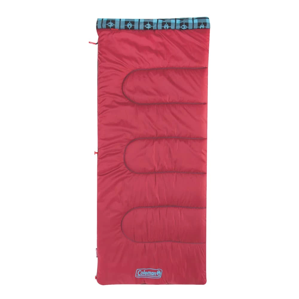 Coleman Granite Peak Insulated Fleece Lined Sleeping Bag W/ Compression Sack, 10°C To 21°C 1 Coleman Granite Peak Insulated Fleece Lined Sleeping Bag W/ Compression Sack, 10°C To 21°C
