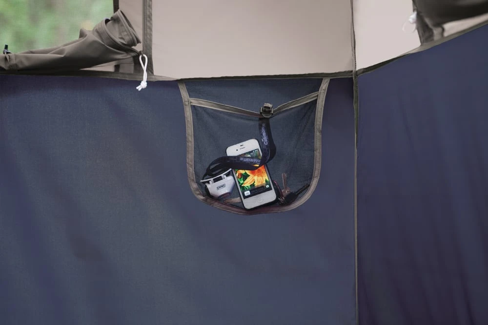 Coleman Hampton 3-Season, 9-Person, 2-Room Camping Cabin Tent W/ Room Divider, Rain Fly & Carry Bag 5 Coleman Hampton 3-Season, 9-Person, 2-Room Camping Cabin Tent W/ Room Divider, Rain Fly & Carry Bag - Image 5