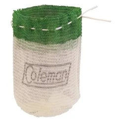 Coleman String Tie Standard Shape #21 Lantern Mantles, Green & White, 2-pk