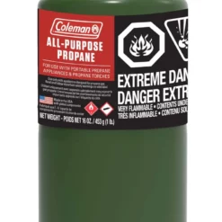 Coleman Propane Gas Cylinder/Canister, Fuel For Camping Stoves, Lanterns & Heaters, 16-oz