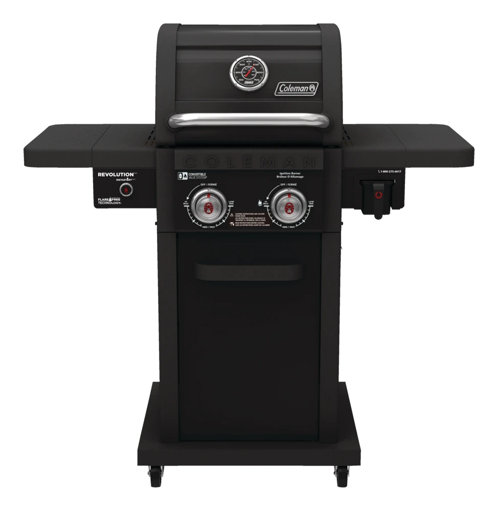 Coleman Revolution 2-Burner Convertible Propane Gas BBQ Grill With Side Shelves 8 Coleman Revolution 2-Burner Convertible Propane Gas BBQ Grill With Side Shelves - Image 8
