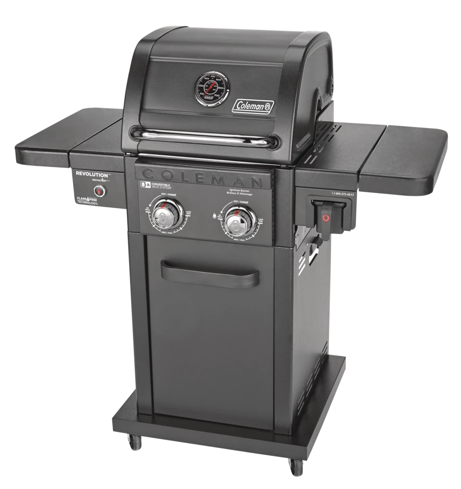 Coleman Revolution 2-Burner Convertible Propane Gas BBQ Grill With Side Shelves 3 Coleman Revolution 2-Burner Convertible Propane Gas BBQ Grill With Side Shelves - Image 3