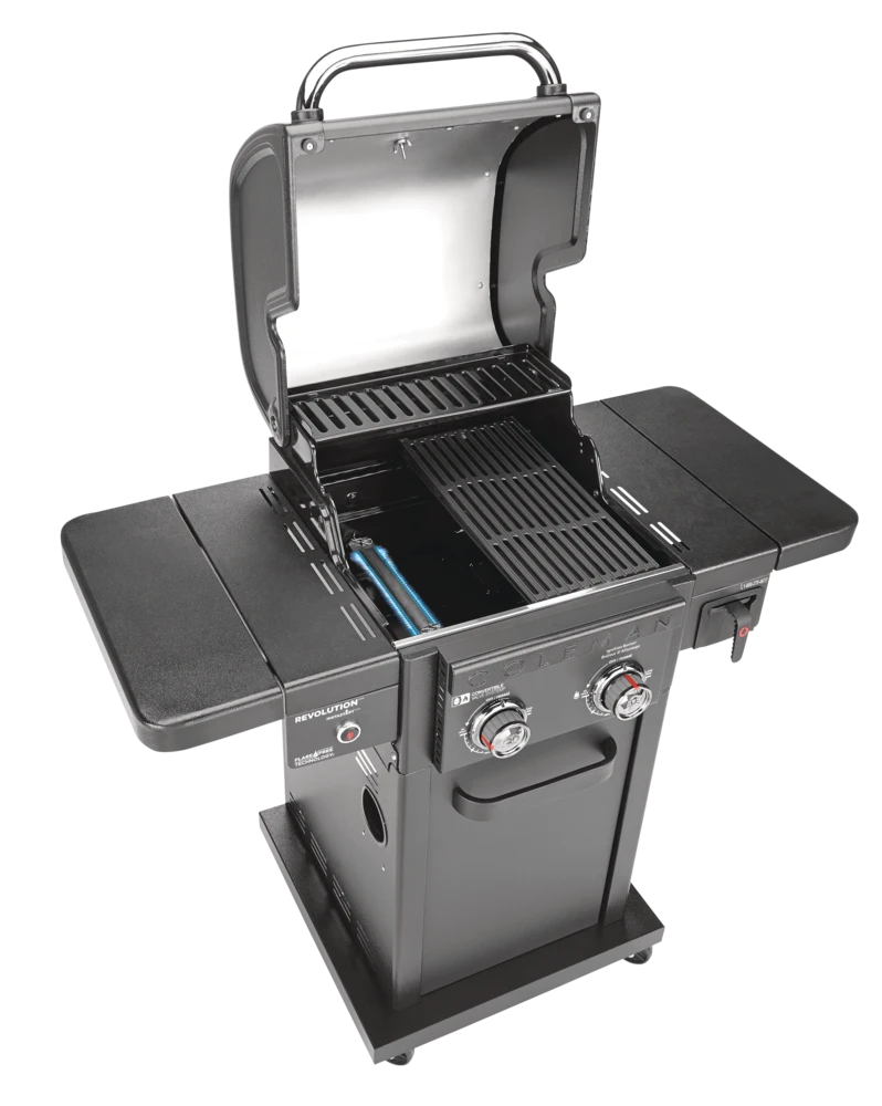 Coleman Revolution 2-Burner Convertible Propane Gas BBQ Grill With Side Shelves 14 Coleman Revolution 2-Burner Convertible Propane Gas BBQ Grill With Side Shelves - Image 14