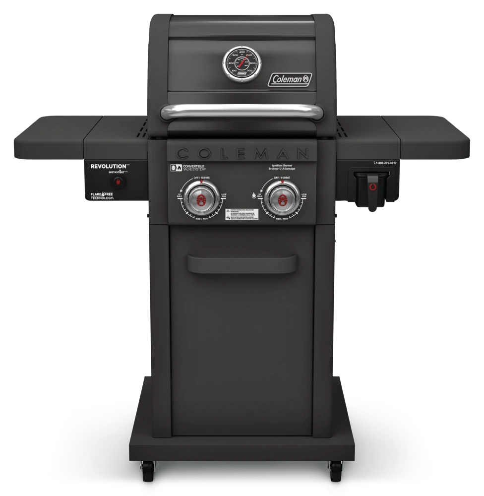 Coleman Revolution 2-Burner Convertible Propane Gas BBQ Grill With Side Shelves 6 Coleman Revolution 2-Burner Convertible Propane Gas BBQ Grill With Side Shelves - Image 6