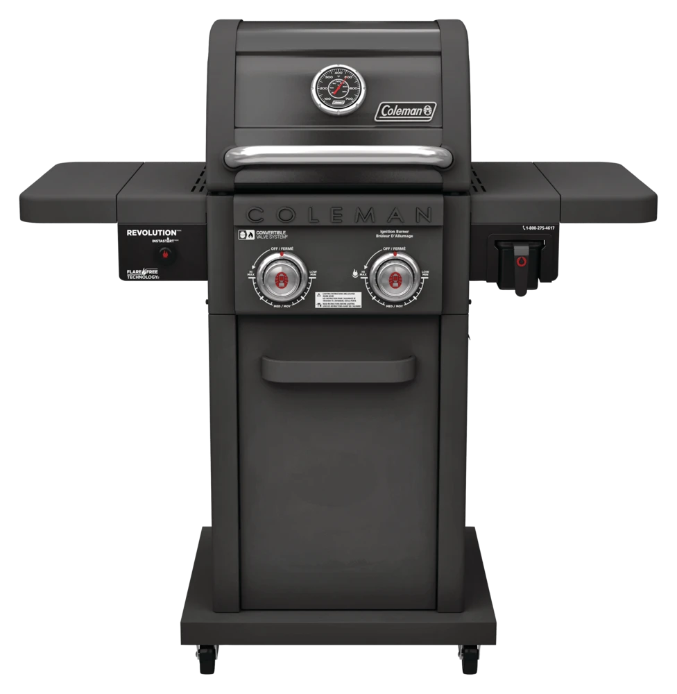 Coleman Revolution 2-Burner Convertible Propane Gas BBQ Grill With Side Shelves 5 Coleman Revolution 2-Burner Convertible Propane Gas BBQ Grill With Side Shelves - Image 5