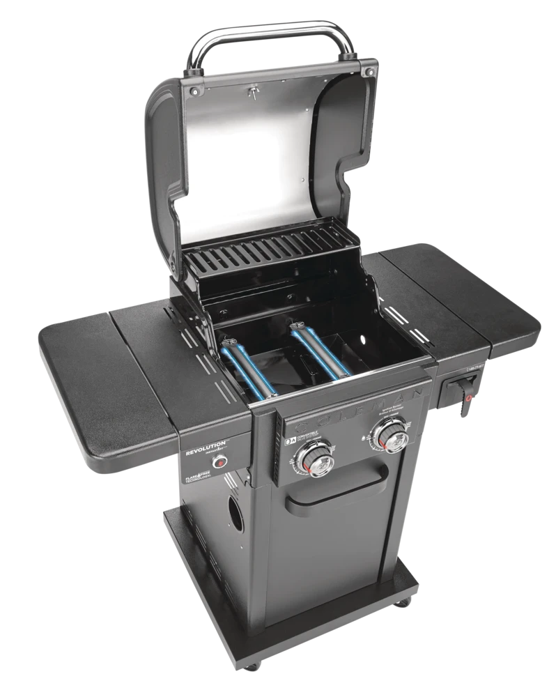 Coleman Revolution 2-Burner Convertible Propane Gas BBQ Grill With Side Shelves 15 Coleman Revolution 2-Burner Convertible Propane Gas BBQ Grill With Side Shelves - Image 15