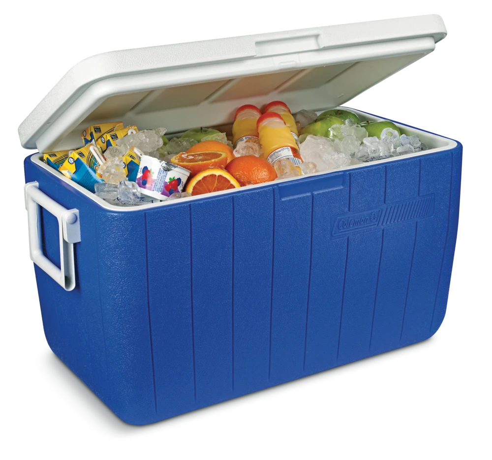 Coleman Poly-Lite Cooler, Holds 2L Bottles Upright, 45-L, Blue 10 Coleman Poly-Lite Cooler, Holds 2L Bottles Upright, 45-L, Blue - Image 10