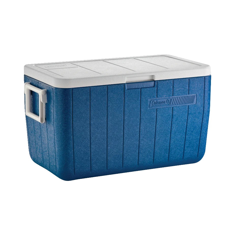 Coleman Poly-Lite Cooler, Holds 2L Bottles Upright, 45-L, Blue 4 Coleman Poly-Lite Cooler, Holds 2L Bottles Upright, 45-L, Blue - Image 4