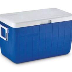 Coleman Poly-Lite Cooler, Holds 2L Bottles Upright, 45-L, Blue