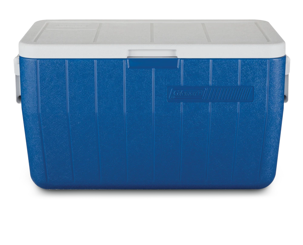 Coleman Poly-Lite Cooler, Holds 2L Bottles Upright, 45-L, Blue 2 Coleman Poly-Lite Cooler, Holds 2L Bottles Upright, 45-L, Blue - Image 2