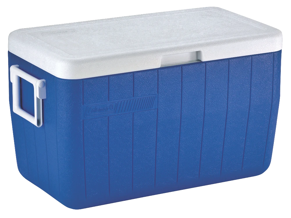 Coleman Poly-Lite Cooler, Holds 2L Bottles Upright, 45-L, Blue 5 Coleman Poly-Lite Cooler, Holds 2L Bottles Upright, 45-L, Blue - Image 5