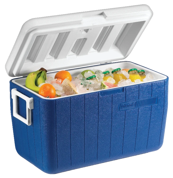 Coleman Poly-Lite Cooler, Holds 2L Bottles Upright, 45-L, Blue 8 Coleman Poly-Lite Cooler, Holds 2L Bottles Upright, 45-L, Blue - Image 8