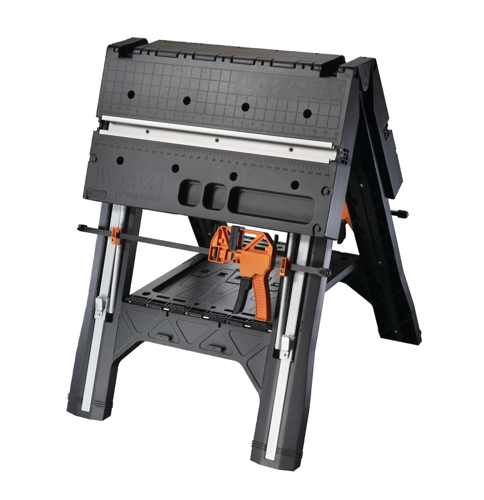 Worx Pegasus Foldable Worktable & Sawhorse, 31x25x32-in 2 Worx Pegasus Foldable Worktable & Sawhorse, 31x25x32-in - Image 2