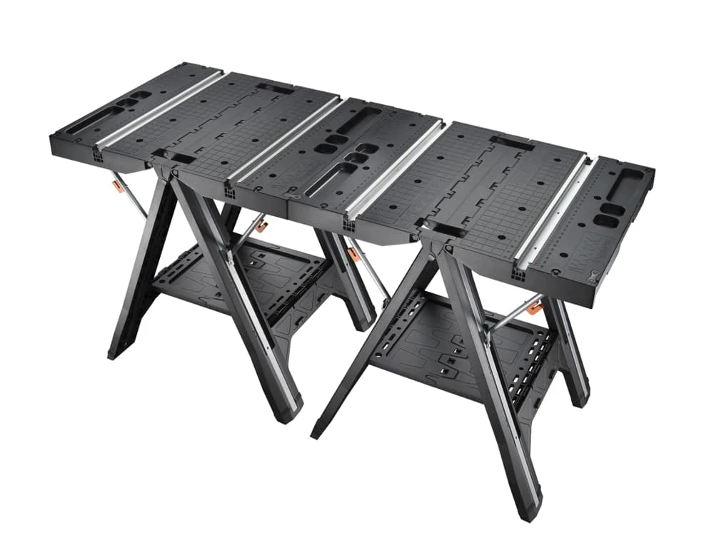 Worx Pegasus Foldable Worktable & Sawhorse, 31x25x32-in 3 Worx Pegasus Foldable Worktable & Sawhorse, 31x25x32-in - Image 3