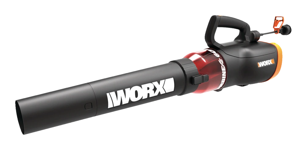 WORX 12 Amp 600CFM Electric Turbine 600 Leaf Blower/Vacuum 1 WORX 12 Amp 600CFM Electric Turbine 600 Leaf Blower/Vacuum