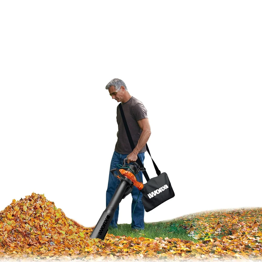 WORX WG518 12 Amp 385CFM Electric Leaf Blower, Vacuum, & Mulcher 4 WORX WG518 12 Amp 385CFM Electric Leaf Blower, Vacuum, & Mulcher - Image 4