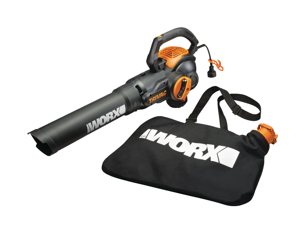 WORX WG512 Trivac 12 Amp 3-in-1 Electric Vacuum Blower/Mulcher/Vac, Black & Orange 2 WORX WG512 Trivac 12 Amp 3-in-1 Electric Vacuum Blower/Mulcher/Vac, Black & Orange - Image 2