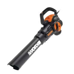 WORX WG512 Trivac 12 Amp 3-in-1 Electric Vacuum Blower/Mulcher/Vac, Black & Orange