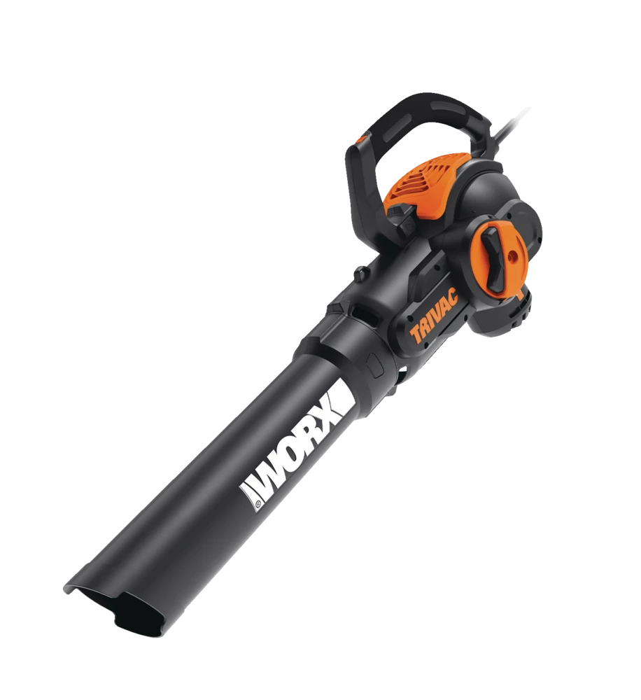WORX WG512 Trivac 12 Amp 3-in-1 Electric Vacuum Blower/Mulcher/Vac, Black & Orange 1 WORX WG512 Trivac 12 Amp 3-in-1 Electric Vacuum Blower/Mulcher/Vac, Black & Orange