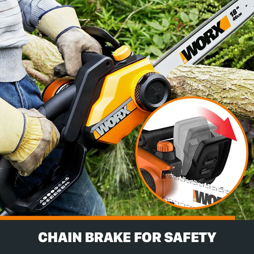 WORX 15 Amp Electric Chainsaw, 18-in 2 WORX 15 Amp Electric Chainsaw, 18-in - Image 2