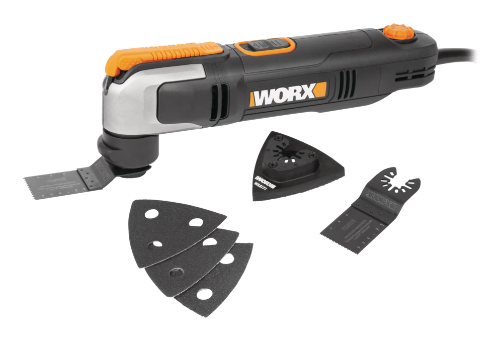 WORX WX686L 2.5A Variable Speed Oscillating Multi-Tool With Clip-In Wrench, Blade & Sanding Pad 2 WORX WX686L 2.5A Variable Speed Oscillating Multi-Tool With Clip-In Wrench, Blade & Sanding Pad - Image 2