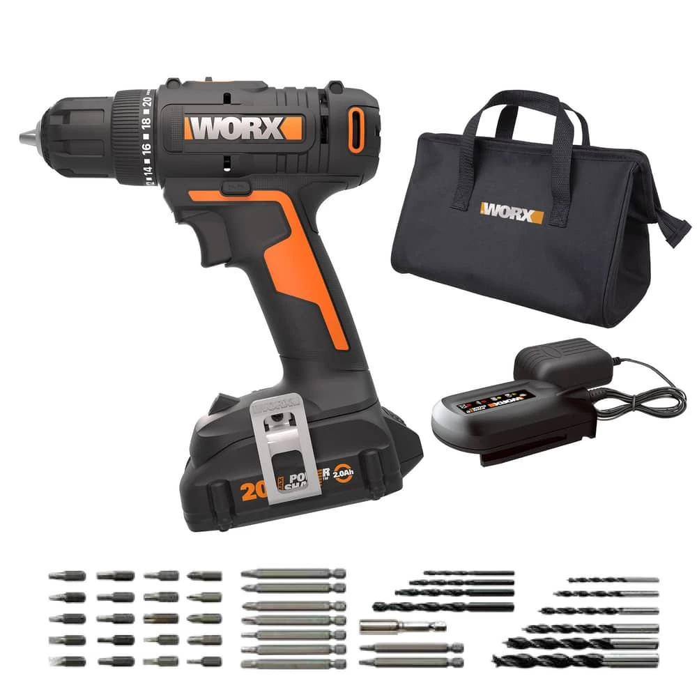 WORX 20V 3/8-in Drill/Driver Kit 1 WORX 20V 3/8-in Drill/Driver Kit