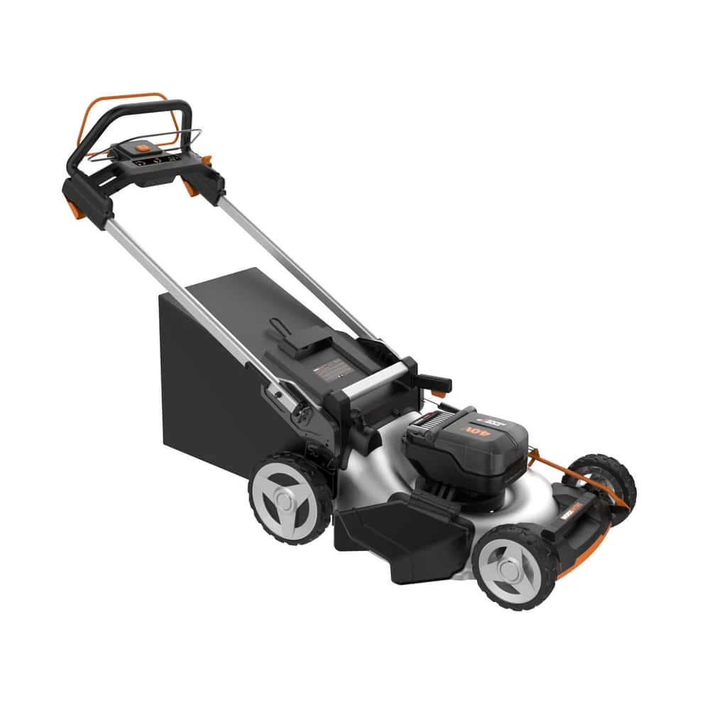 WORX 3-in-1 Variable Speed 40V 5Ah Battery, Cordless, Self-Propelled Lawn Mower, 21-in 4 WORX 3-in-1 Variable Speed 40V 5Ah Battery, Cordless, Self-Propelled Lawn Mower, 21-in - Image 4