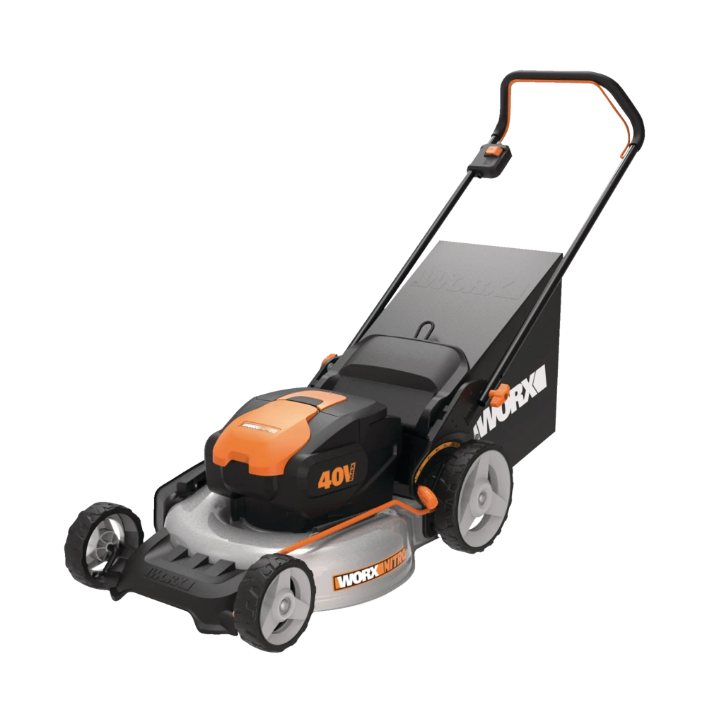 WORX Nitro 3-in-1 2x20V 5Ah Battery Cordless Brushed Walk Behind Push Lawn Mower, 20-in 3 WORX Nitro 3-in-1 2x20V 5Ah Battery Cordless Brushed Walk Behind Push Lawn Mower, 20-in - Image 3