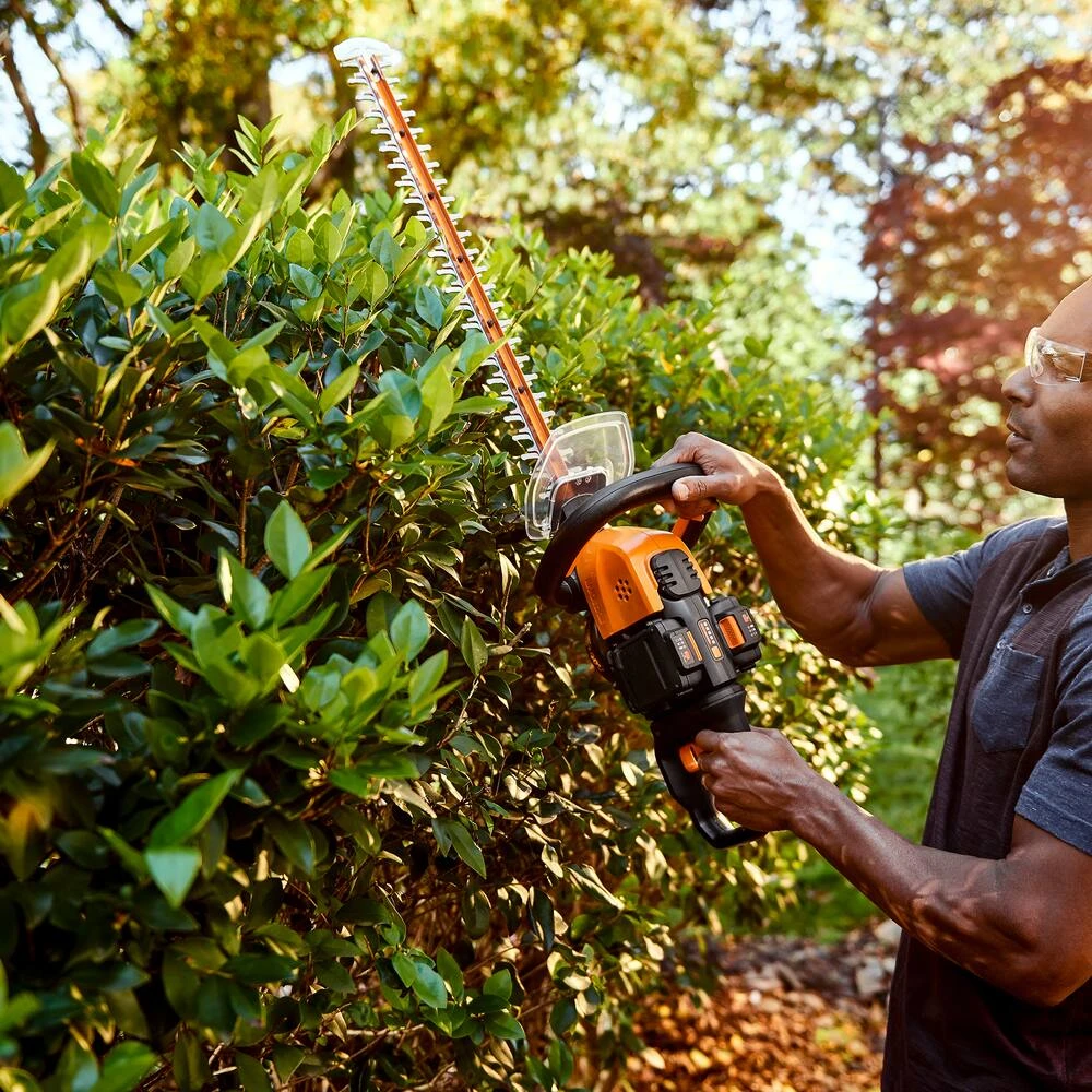 Worx WG284.9 40 V Cordless Hedge Trimmer With Rotating Handle, Tool Only, 24-in 4 Worx WG284.9 40 V Cordless Hedge Trimmer With Rotating Handle, Tool Only, 24-in - Image 4