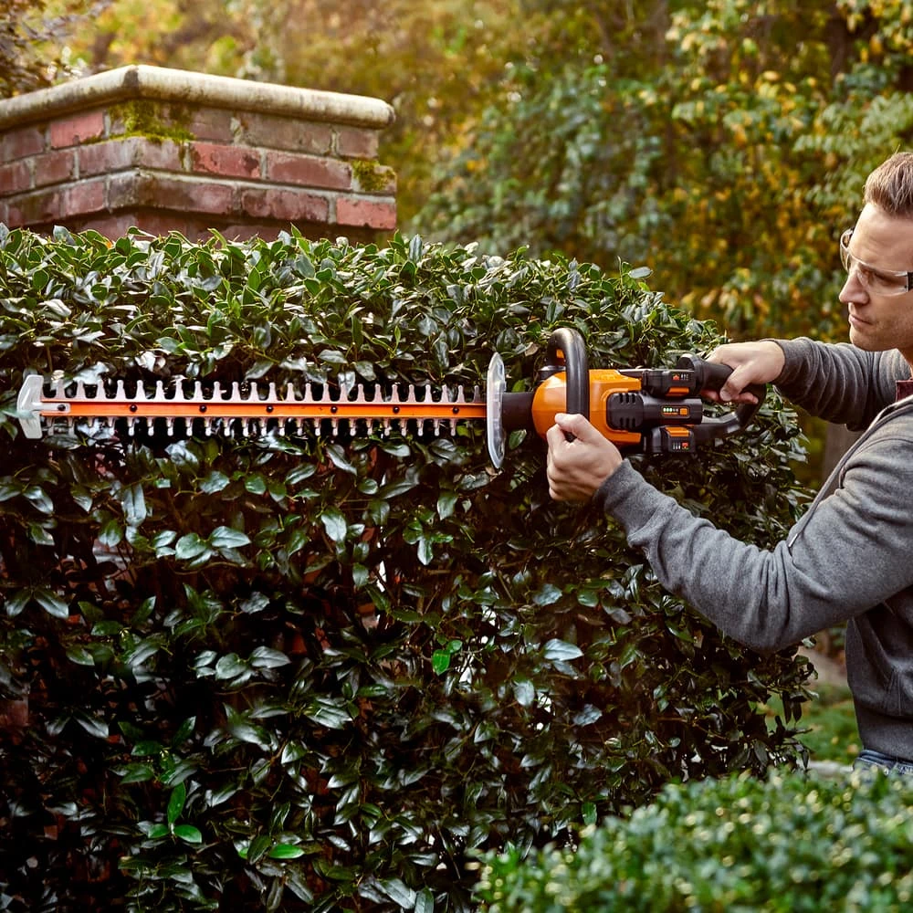 Worx WG284.9 40 V Cordless Hedge Trimmer With Rotating Handle, Tool Only, 24-in 5 Worx WG284.9 40 V Cordless Hedge Trimmer With Rotating Handle, Tool Only, 24-in - Image 5