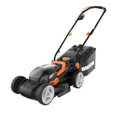 WORX 40V Max Lithium-ion Cordless Mulching Poly Lawn Mower, 14-in
