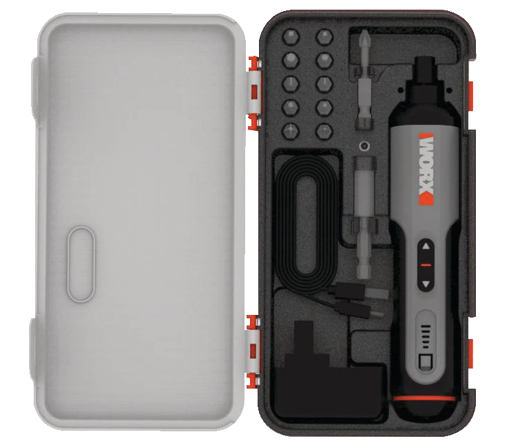 WORX WX240L 4V Lithium-Ion Cordless 3-Speed Screwdriver With USB Charging Cable & Bits, 1/4-in 1 WORX WX240L 4V Lithium-Ion Cordless 3-Speed Screwdriver With USB Charging Cable & Bits, 1/4-in