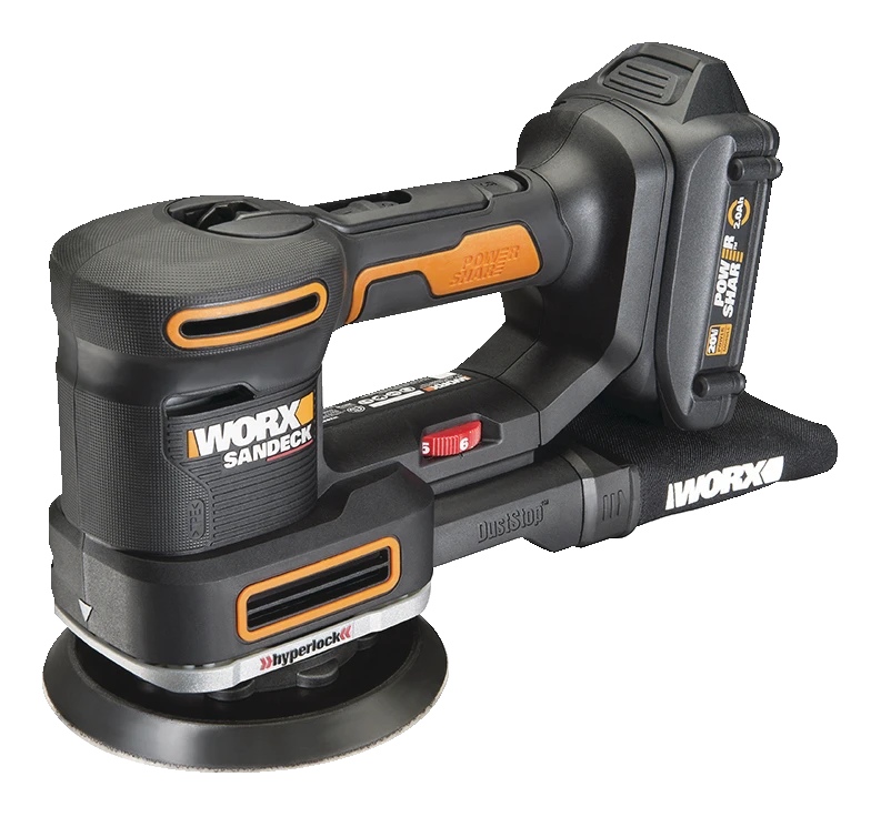 WORX WX820L 20V Power Share Sandeck 5-in-1 Cordless Detail/Finishing/Random Orbital Sander Kit 1 WORX WX820L 20V Power Share Sandeck 5-in-1 Cordless Detail/Finishing/Random Orbital Sander Kit