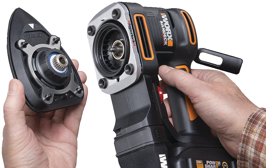 WORX WX820L 20V Power Share Sandeck 5-in-1 Cordless Detail/Finishing/Random Orbital Sander Kit 7 WORX WX820L 20V Power Share Sandeck 5-in-1 Cordless Detail/Finishing/Random Orbital Sander Kit - Image 7