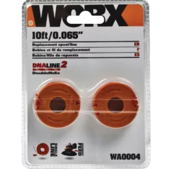 WORX Dual Line Cordless Replacement Grass Trimmer Spool, 0.065-in