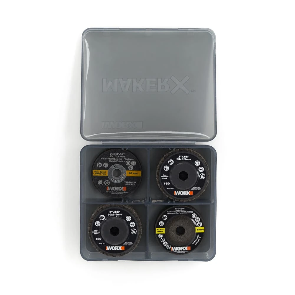 WORX WA7212 MAKERX Angle Grinder Accessory Kit 1 WORX WA7212 MAKERX Angle Grinder Accessory Kit